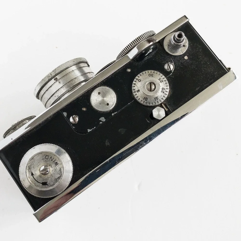 Argus C3 Rangefinder Camera Unisex OS Black 35mm Film 3 Lens Kit Metal